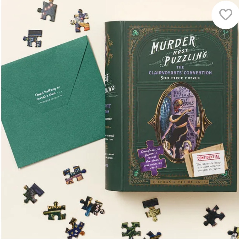 *NEW IN BOX* MURDER MOST PUZZLING the Clairvoyant’s Convention Mystery 500 Piece - Picture 2 of 4